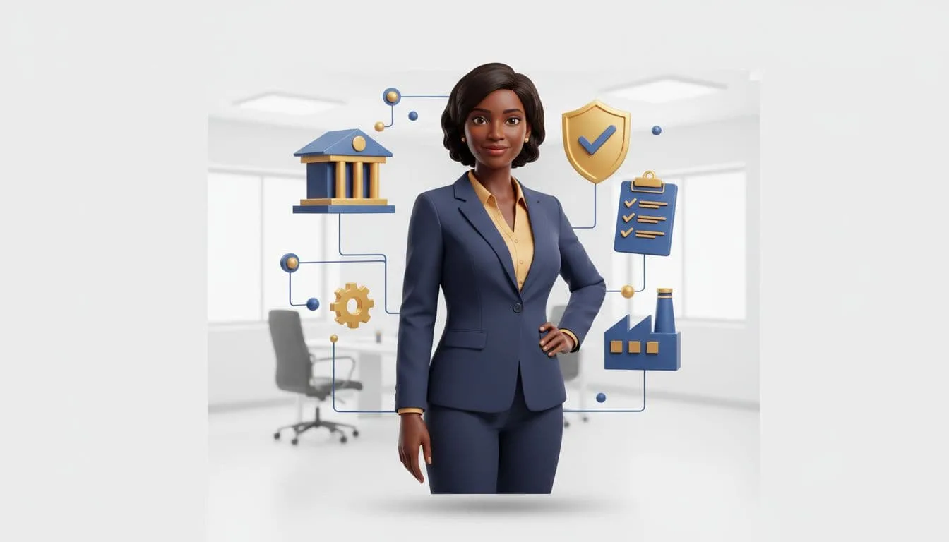 3D illustration of food safety training for regulators and institutions in Africa