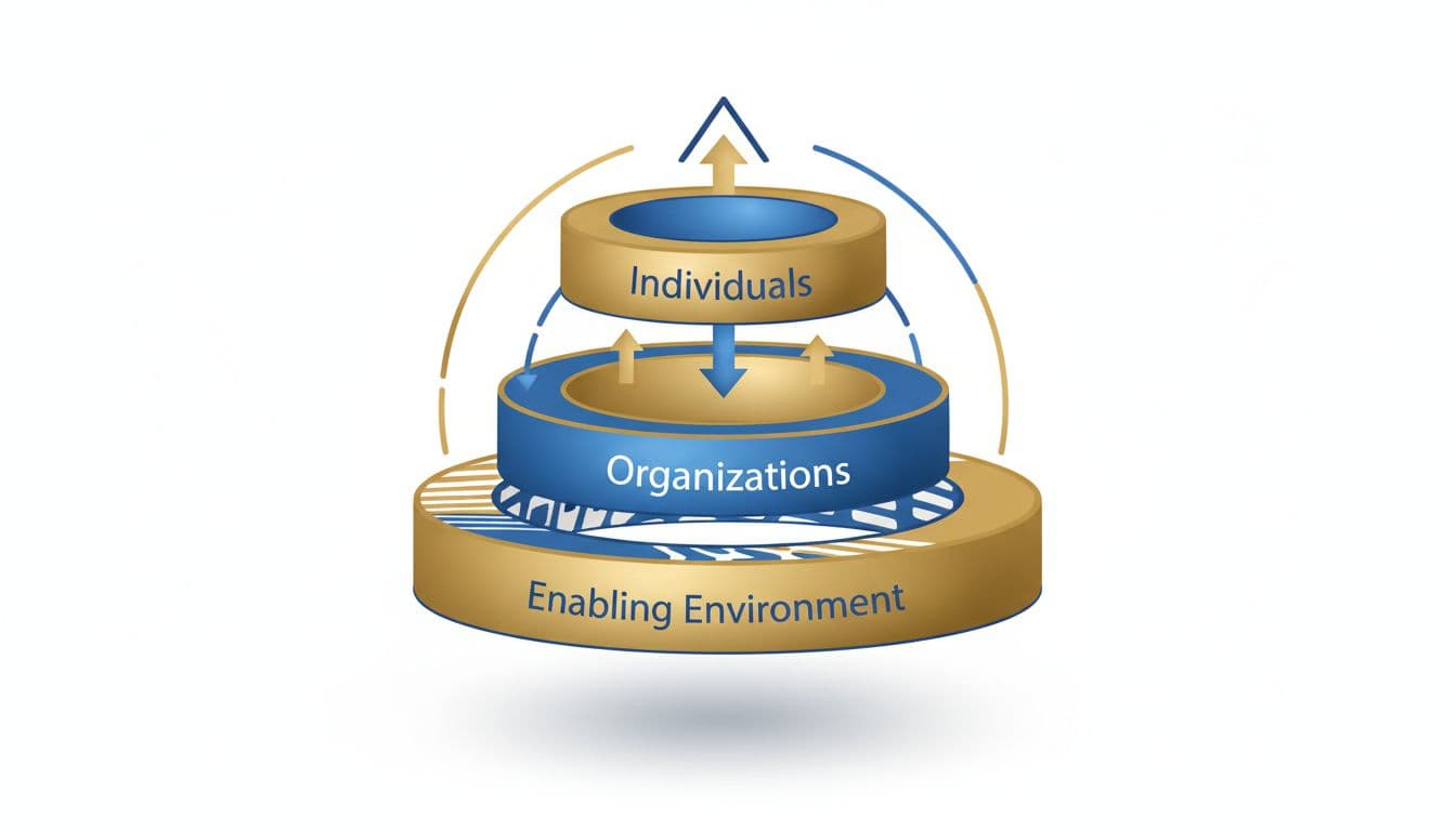 three-levels-capacity-development-food-safety-africa-diagram-9aac04d3 Food safety training in Africa — three-level capacity development diagram showing individuals, organizations, and enabling environment.